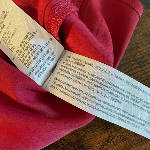 hollister red blouse tank flowy fit size XS - Picture 4 of 6